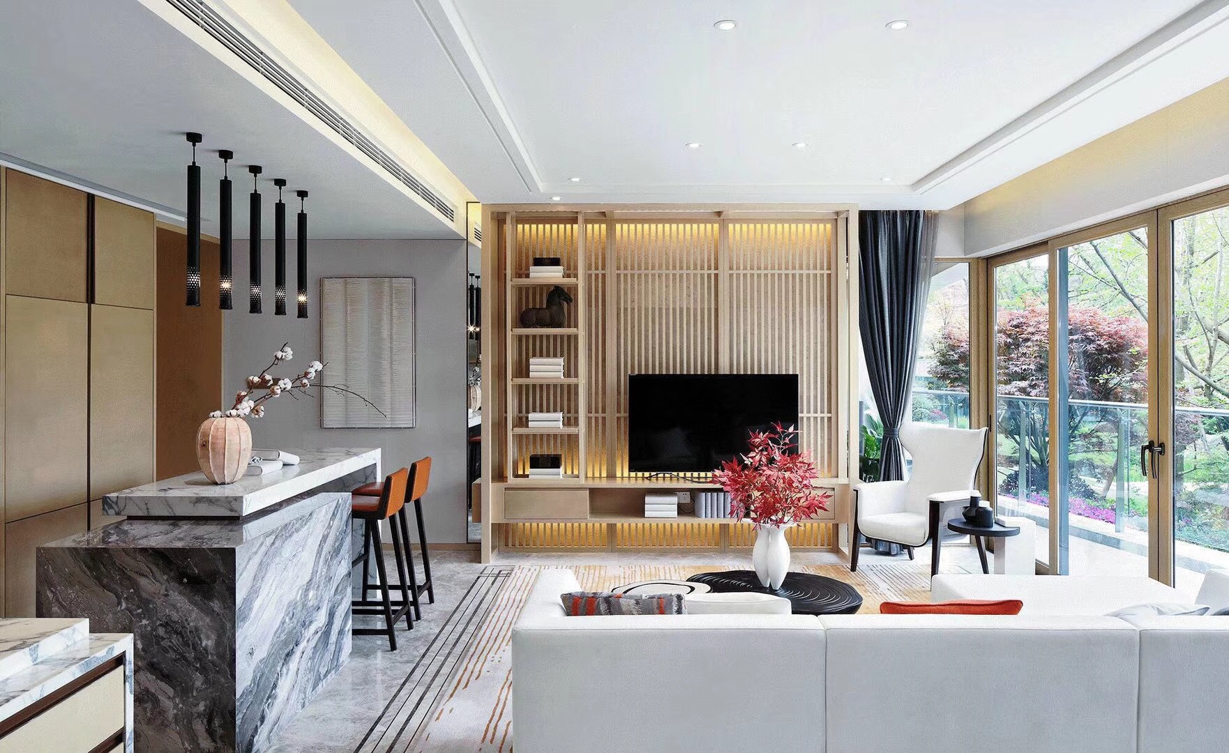 鋁包木提升推拉門